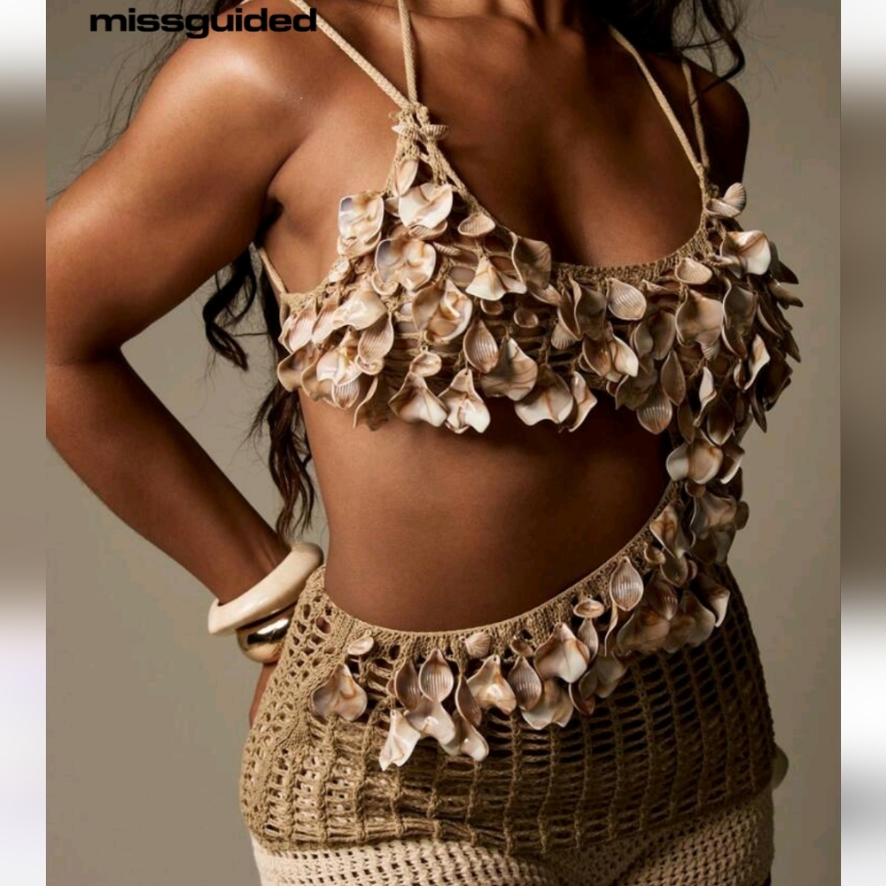 Beige Shell Bikini Set - image 2